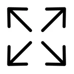 Resize Out SVG Icon